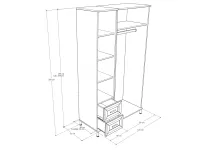 Gina 3 gardrób méretrajz